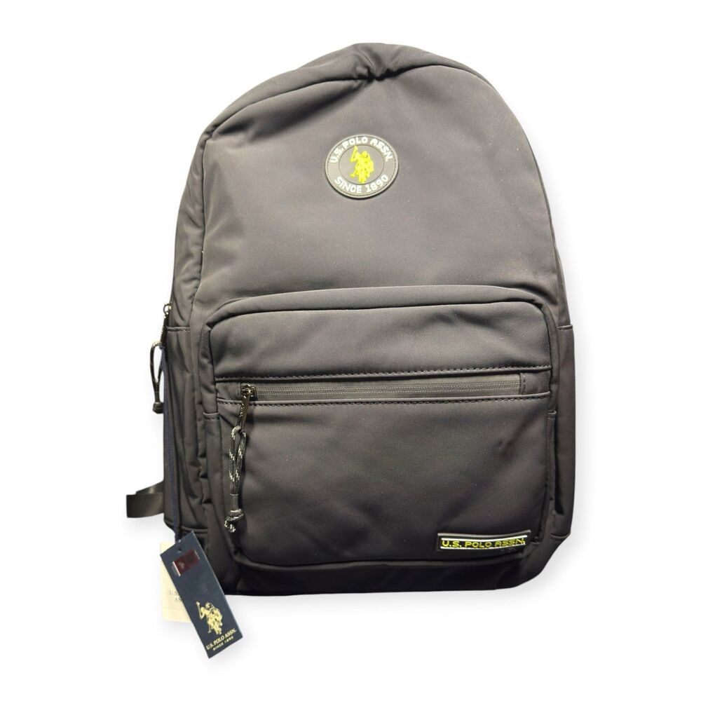 U.S. Polo Assn Backpack Black Adjustable BNWT